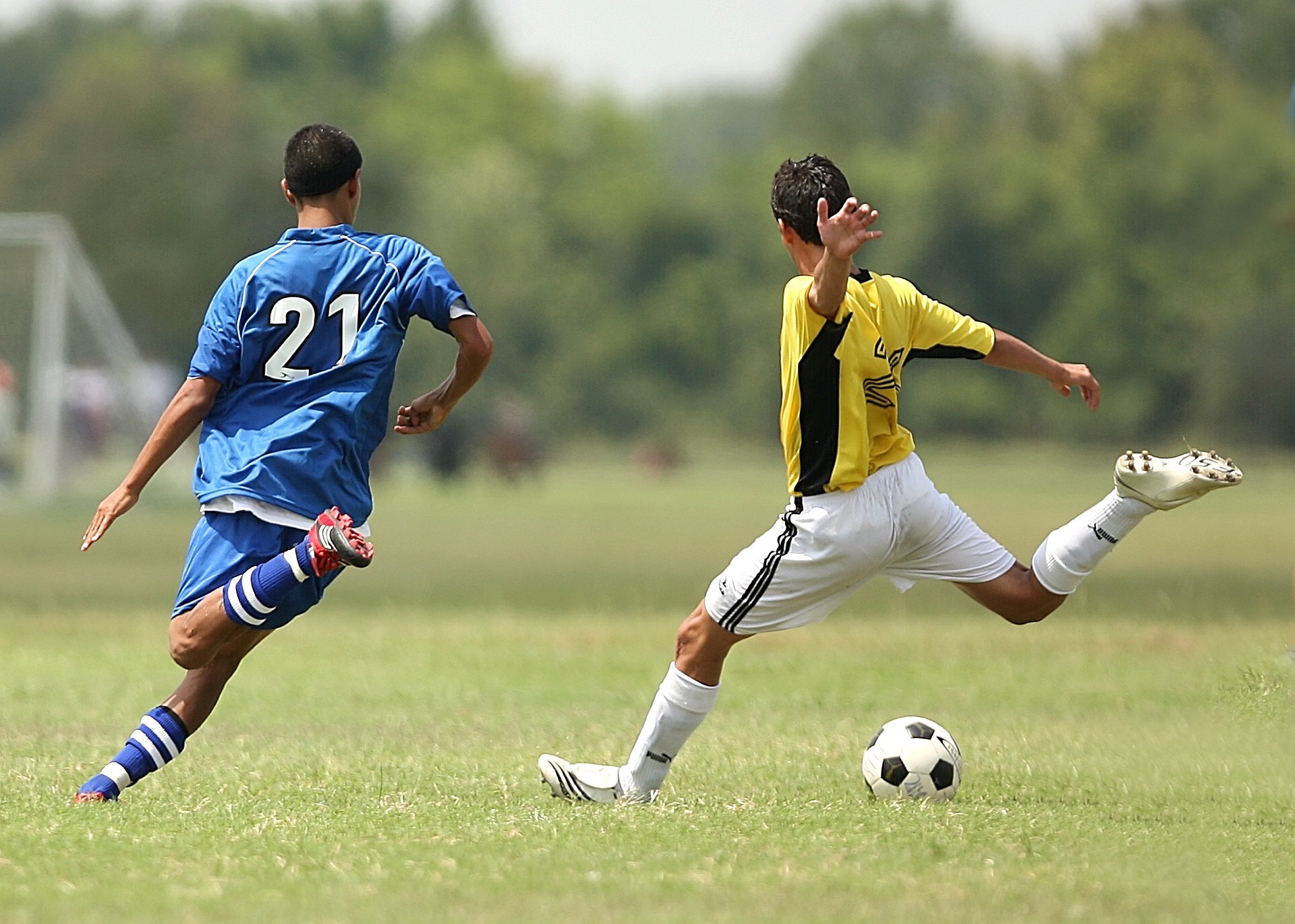 picture of two men playing football